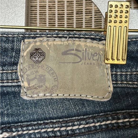 Silver Jeans Dark Blue Boot Cut Women's Jeans - Picture 10 of 13